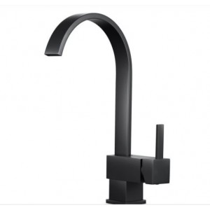 Gooseneck Matte Black Kitchen Sink Mixer Tap